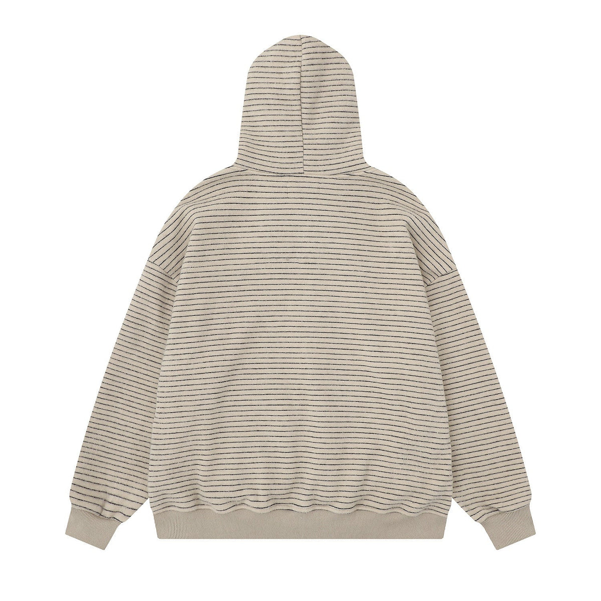 Madxmarx Striped Knit Zip Hoodie
