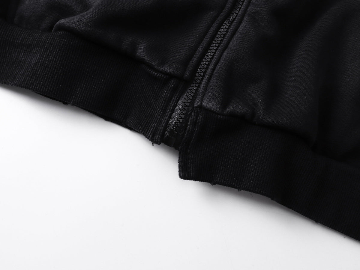 Madxmarx “Distressed Sport Zip Hoodie”