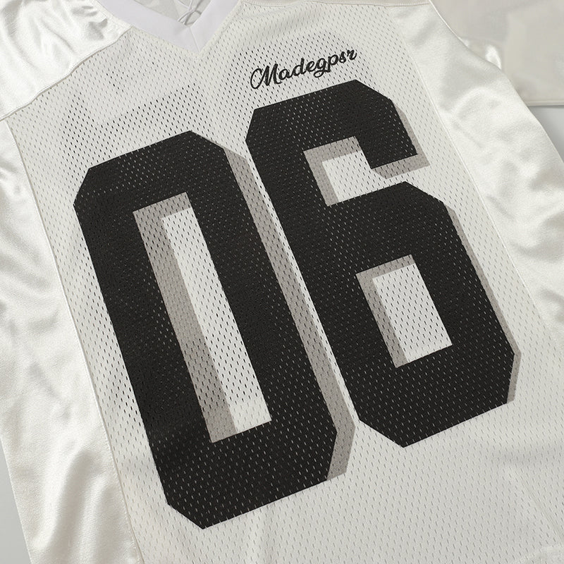Madxmarx Mesh Panel Football Jersey Tee