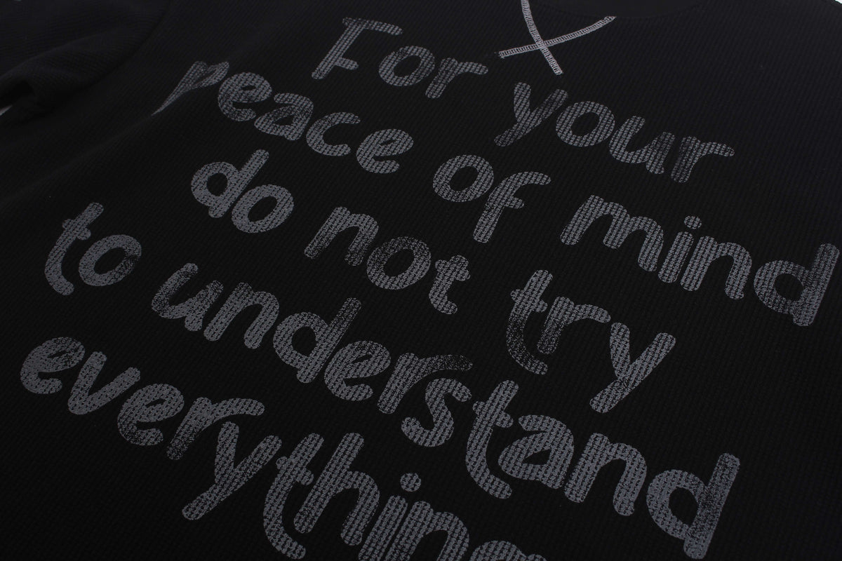 Madxmarx Graphic Waffle Long Sleeve