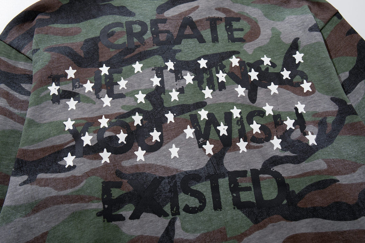 Madxmarx Camo Cross Graphic Long Sleeve Tee