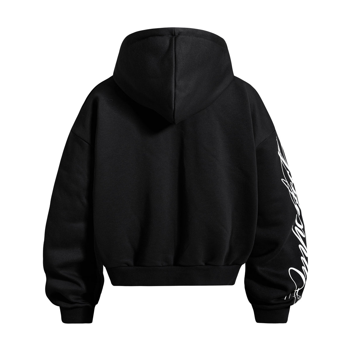 Madxmarx Script Sleeve Zip-Up Hoodie
