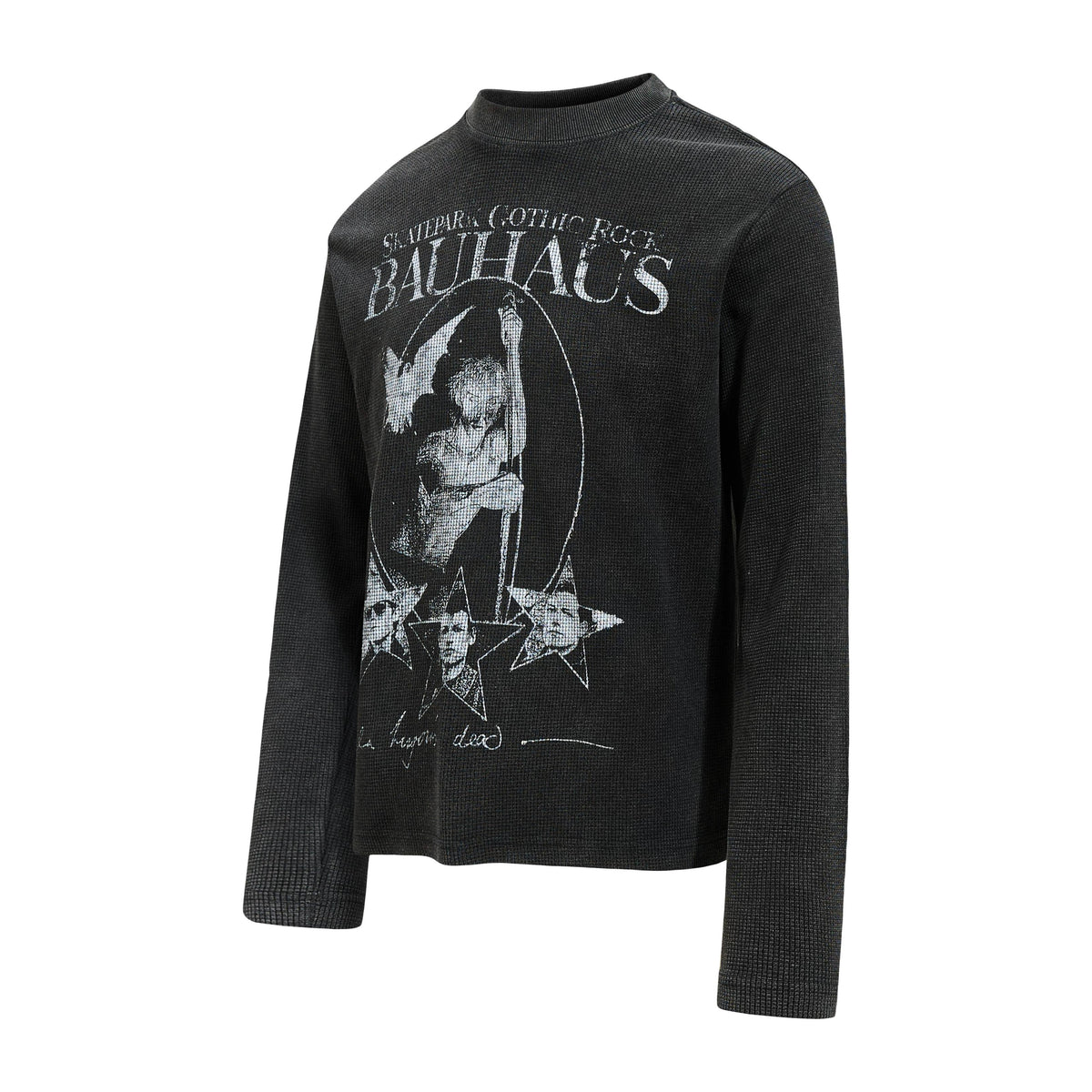 Madxmarx Bauhaus Graphic Waffle Long Sleeve Tee