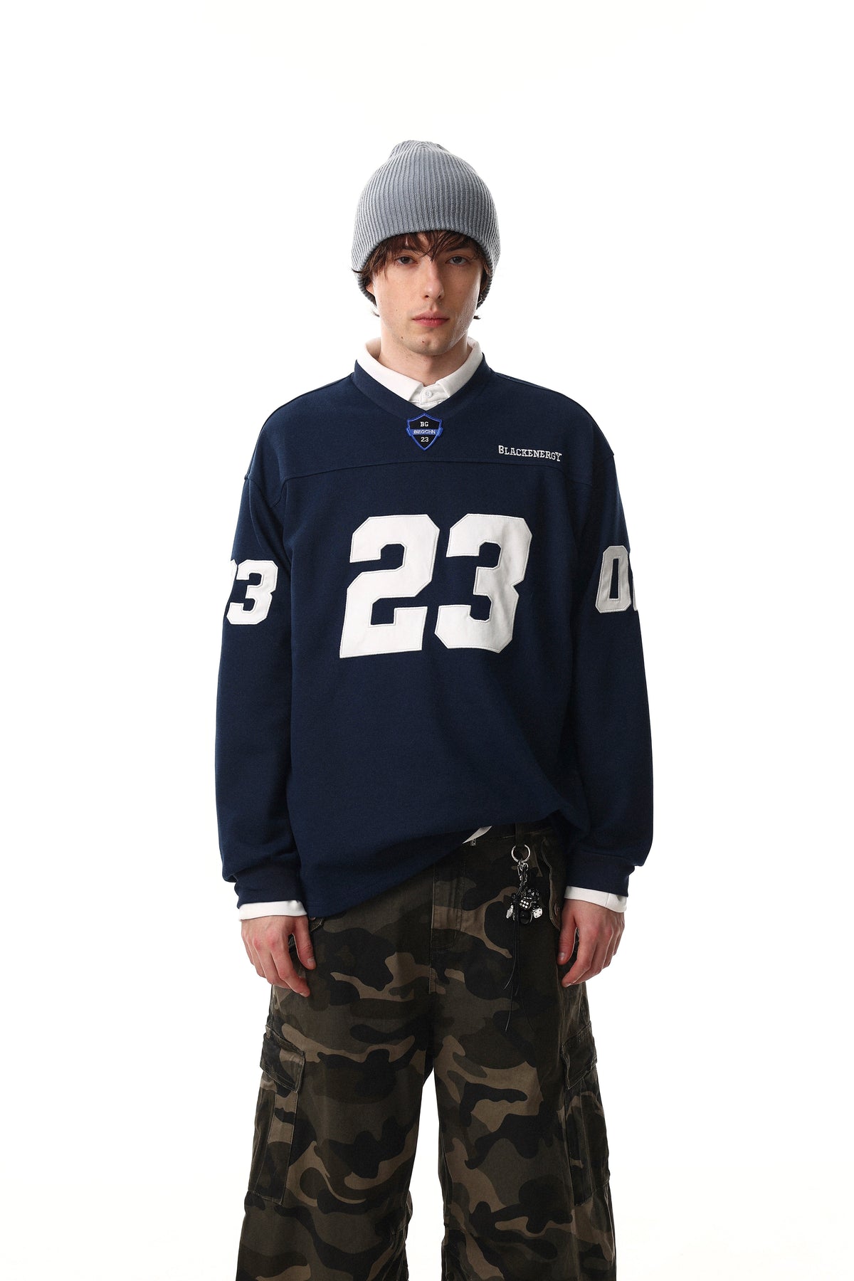 Madxmarx Varsity Graphic Long Sleeve Tee
