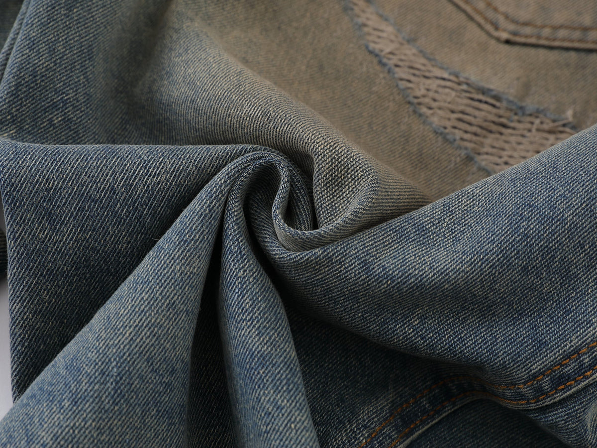 Pantalon en jean incurvé effet vieilli Madxmarx
