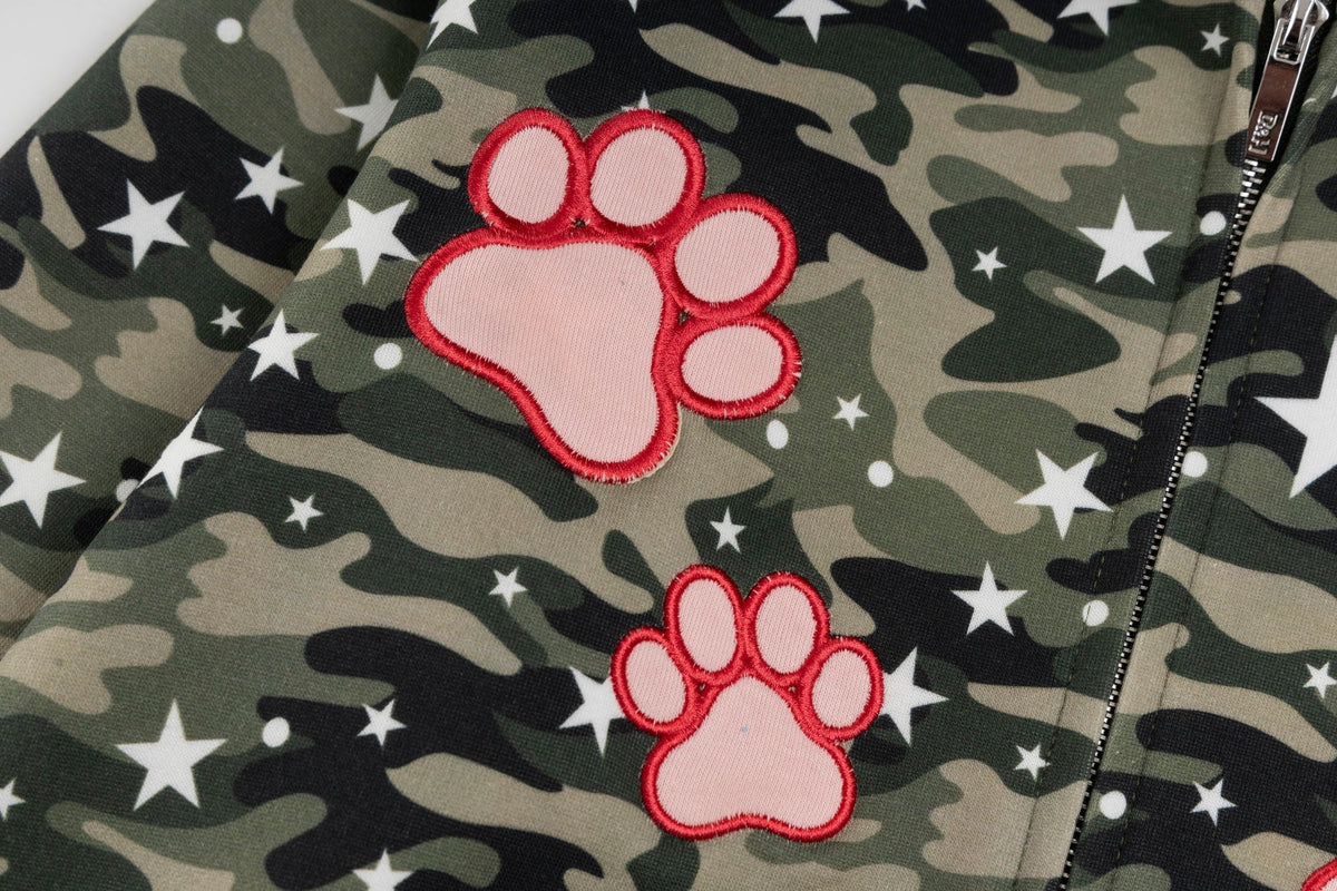 Madxmarx Camo Kitty Ear Zip Hoodie