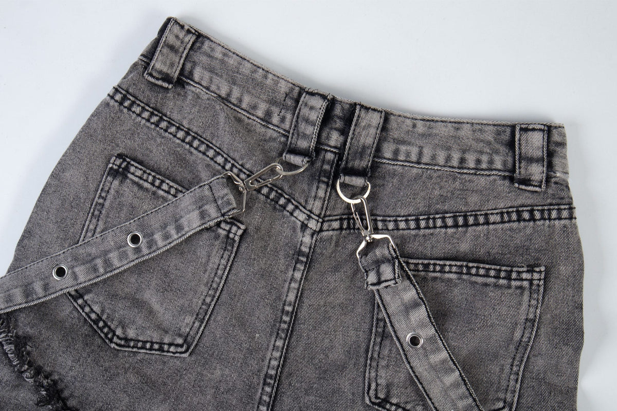 Madxmarx Deconstructed Strap Cargo Jeans