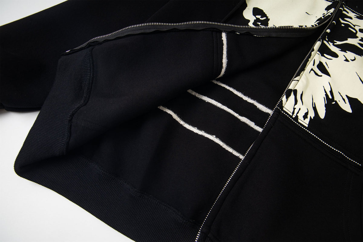 Madxmarx Graphic Zip Hoodie