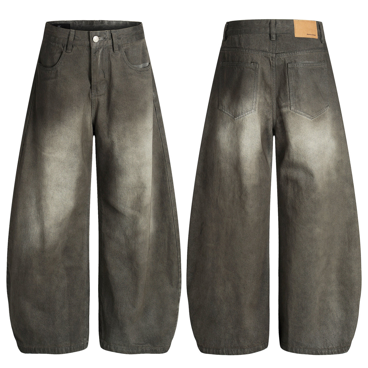 Pantalon en jean incurvé délavé Madxmarx