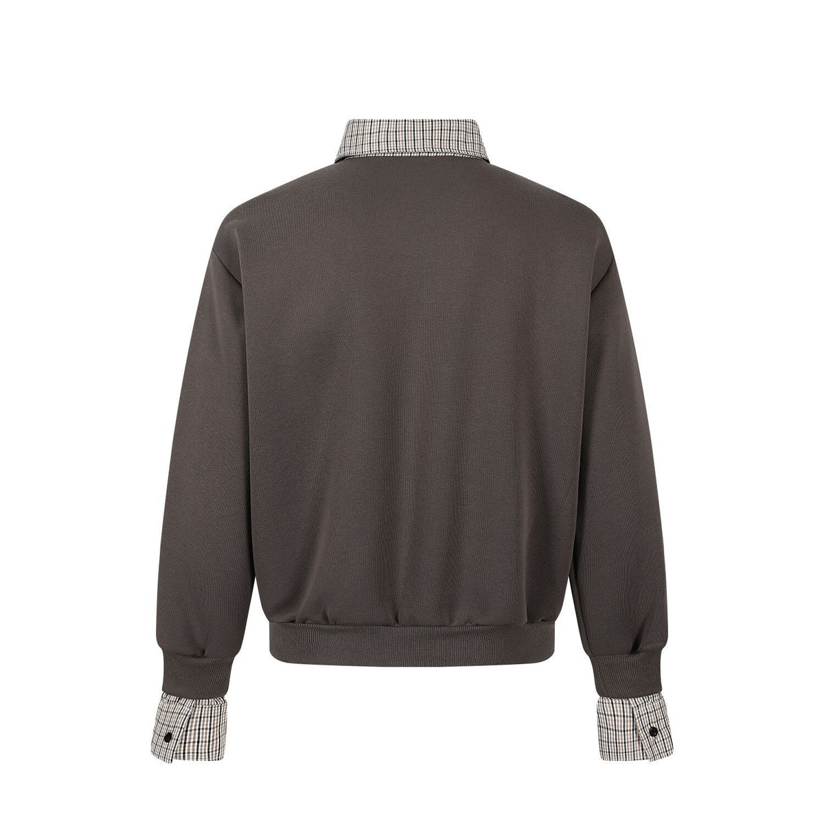 Madxmarx Layered Collar Half-Zip Pullover