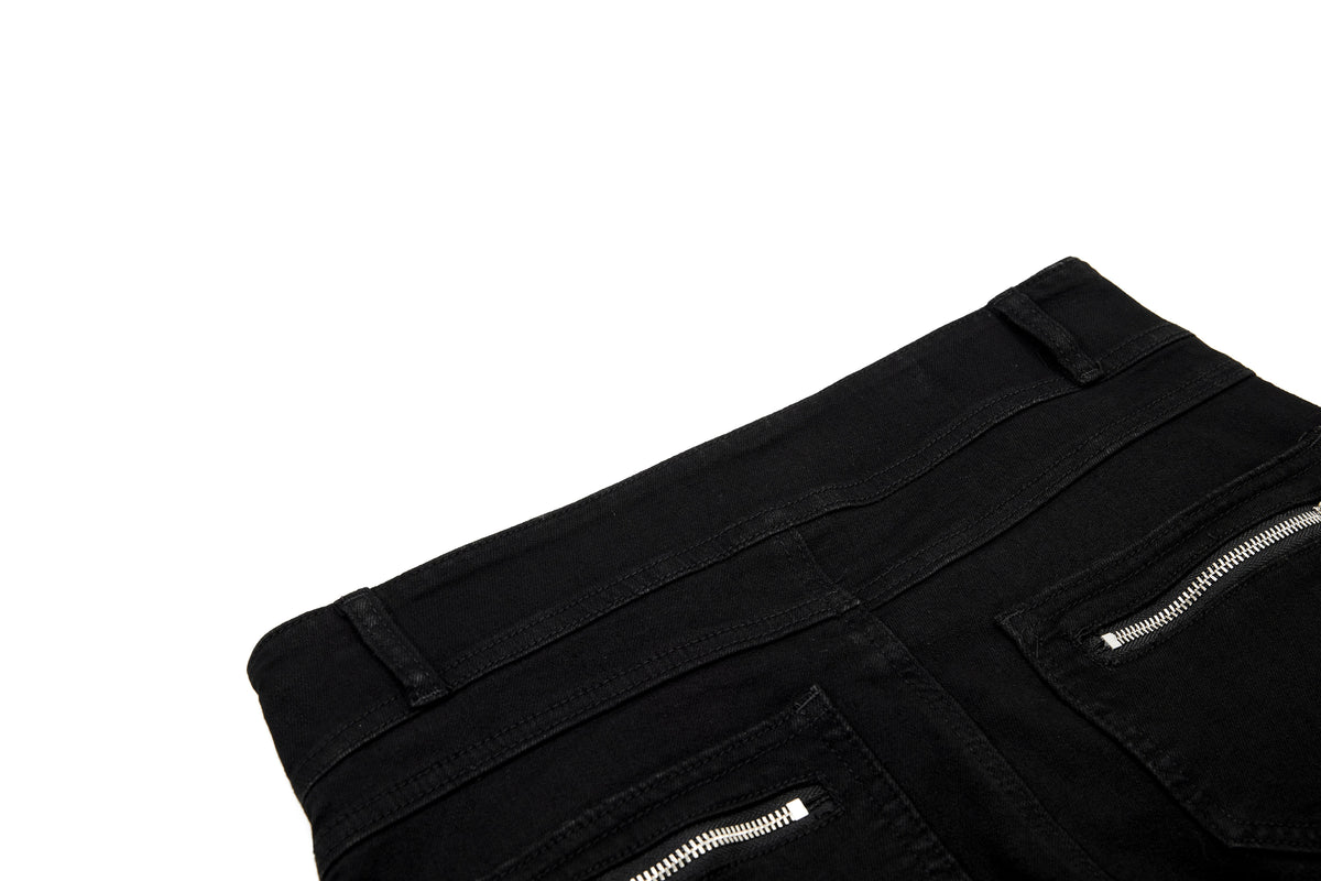 Pantalon évasé à détails zippés Madxmarx