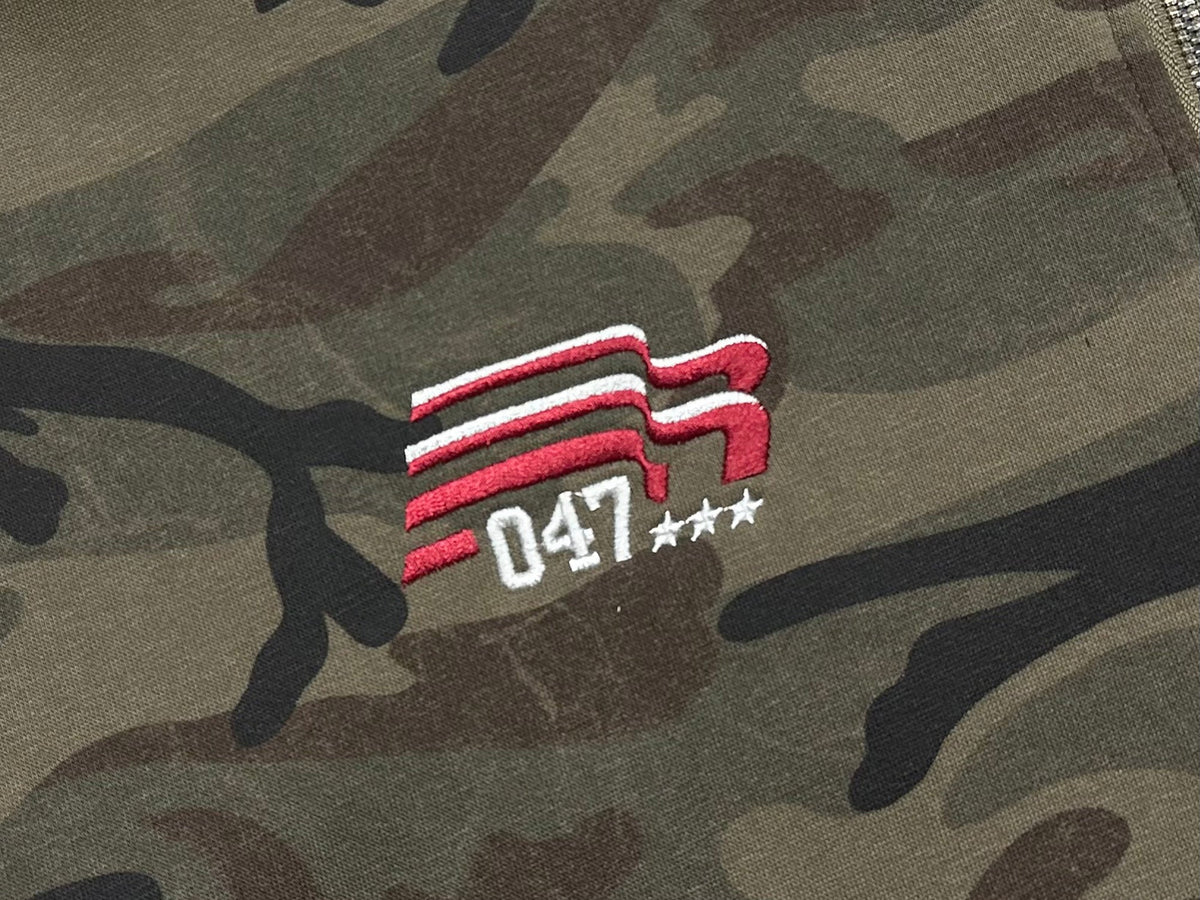 Madxmarx Camo Varsity Zip Hoodie