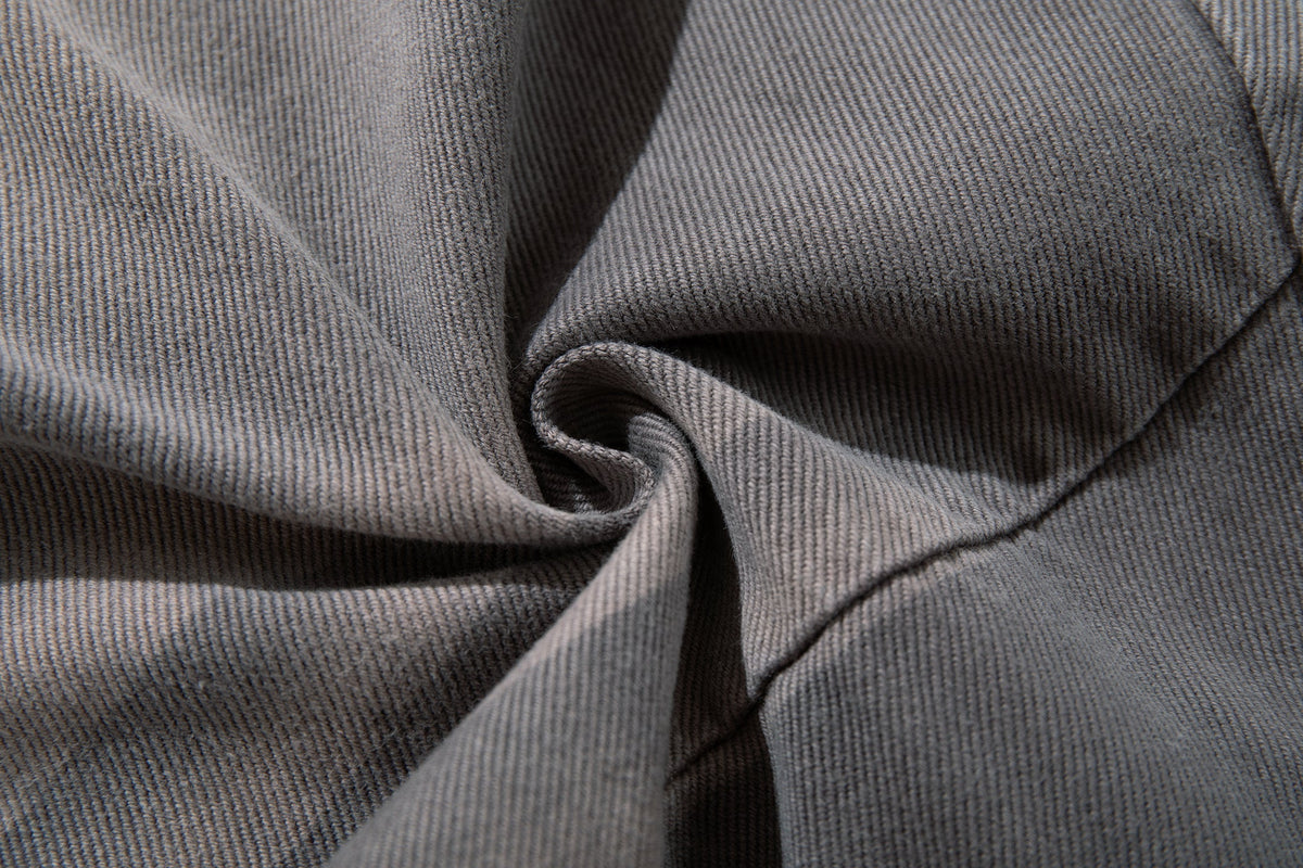 Madxmarx Strap-Detail Washed Wide-Leg Jeans