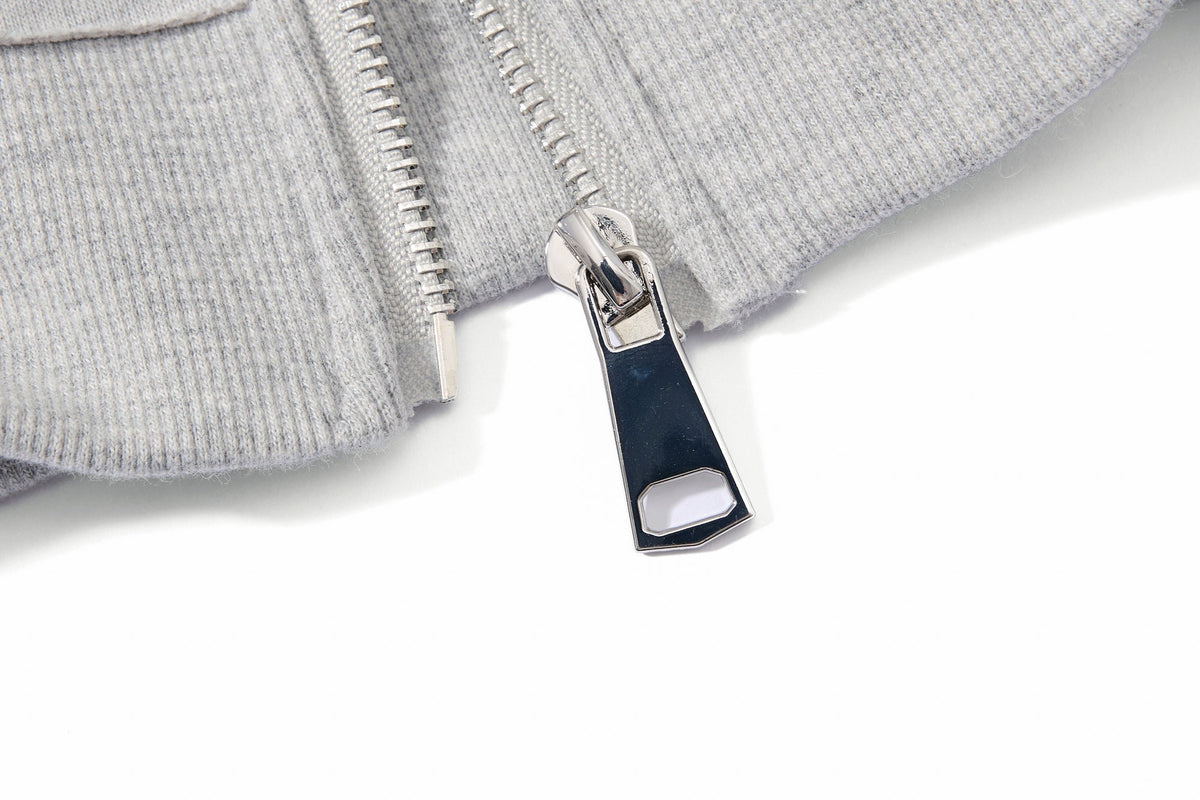 Madxmarx Braided Detail Zip-Up Hoodie