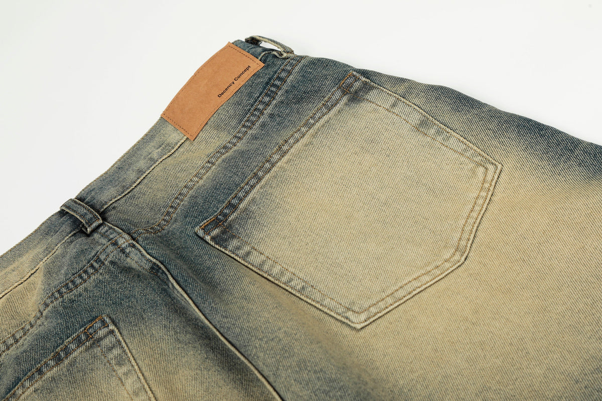 Madxmarx Vintage Washed Distressed Jeans