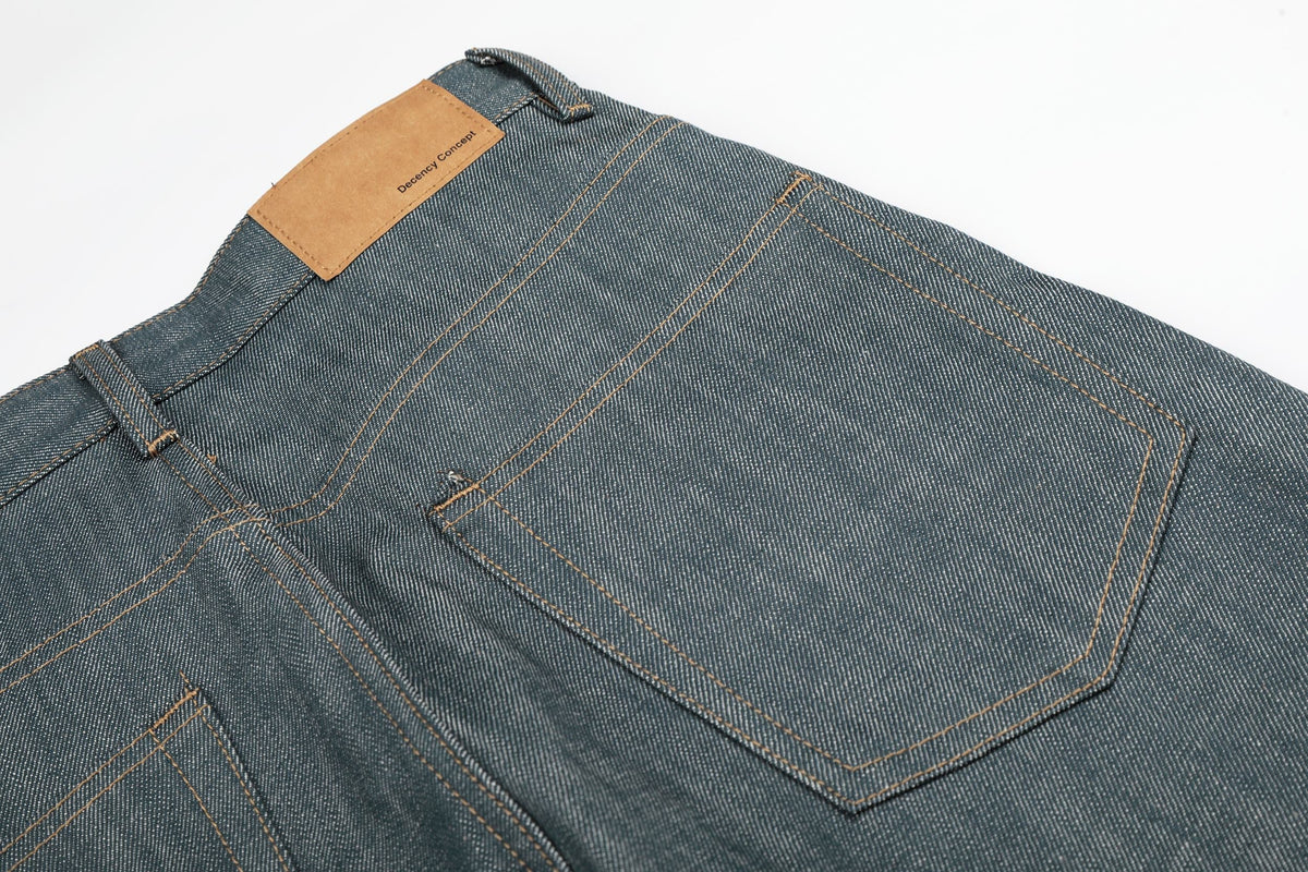 Madxmarx „Washed Grey Button Denim Jeans“