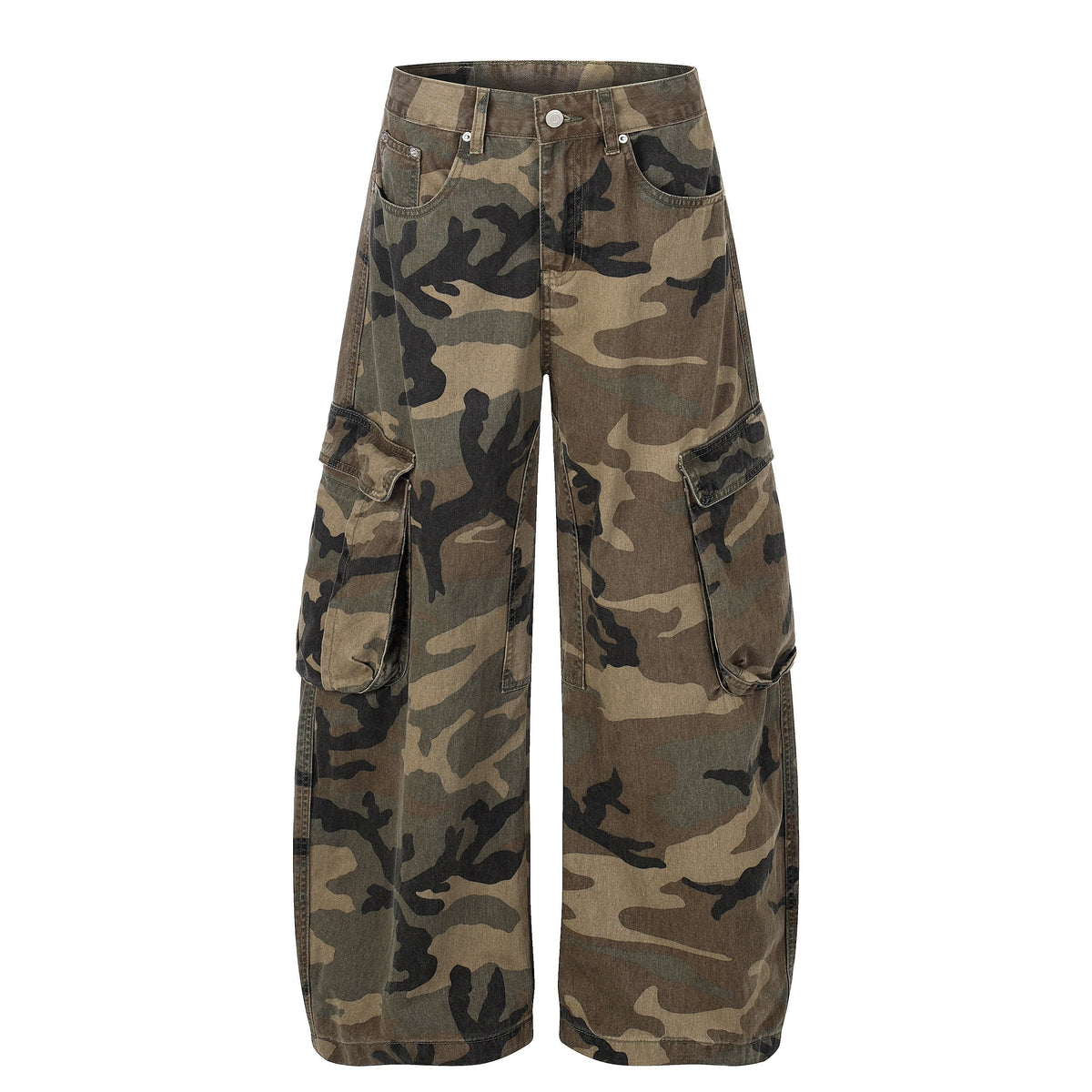 Madxmarx Oversized Camo Cargo Jeans