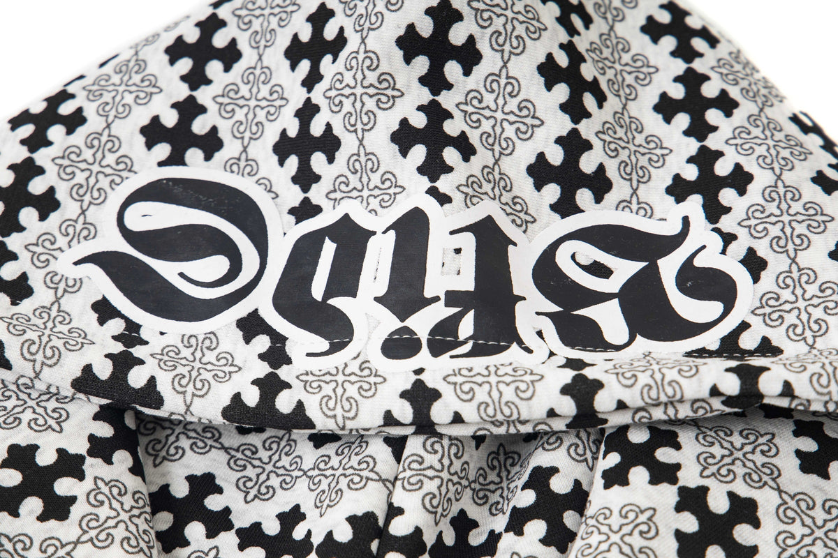 Madxmarx Gothic Pattern Full-Zip Hoodie