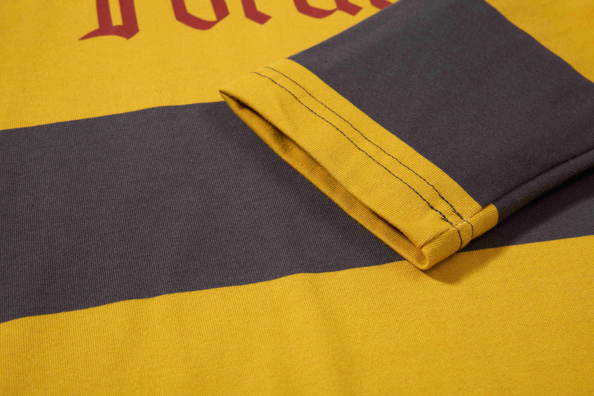 Madxmarx Varsity Stripe Graphic Rugby Long Sleeve