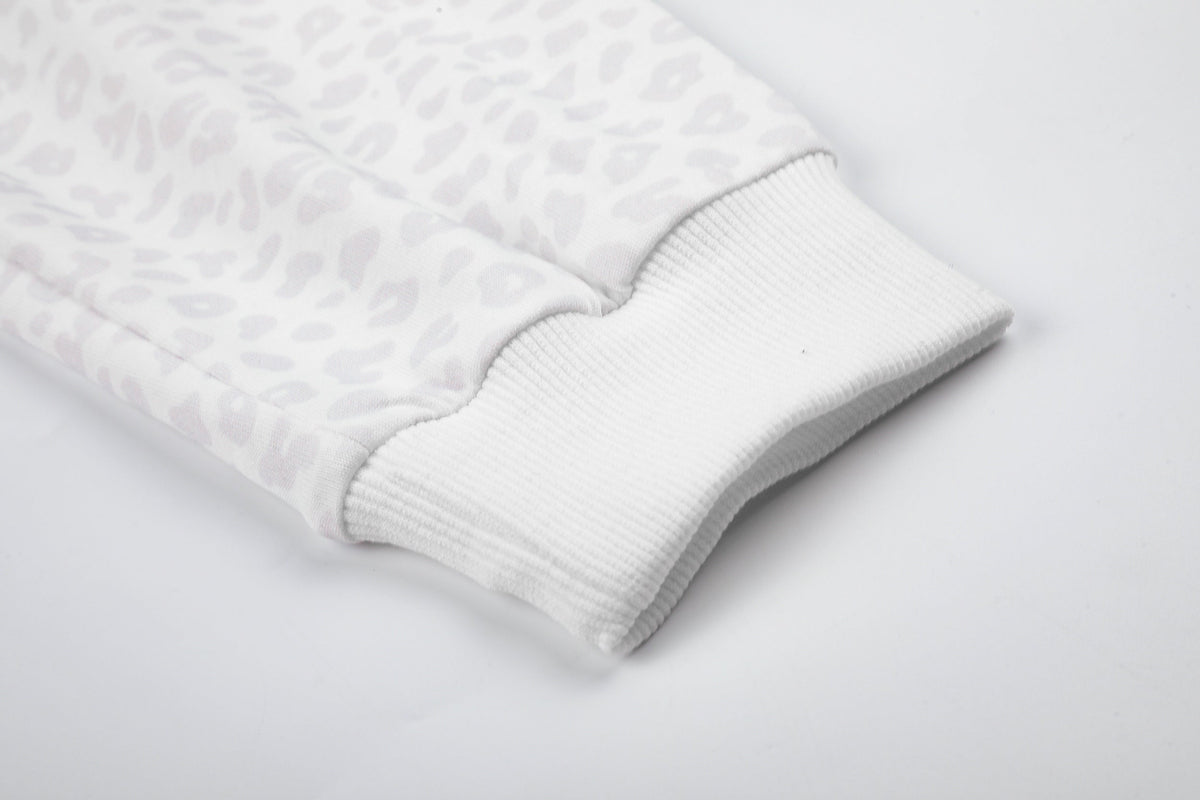 Madxmarx Leopard Jacquard Polo Long Sleeve