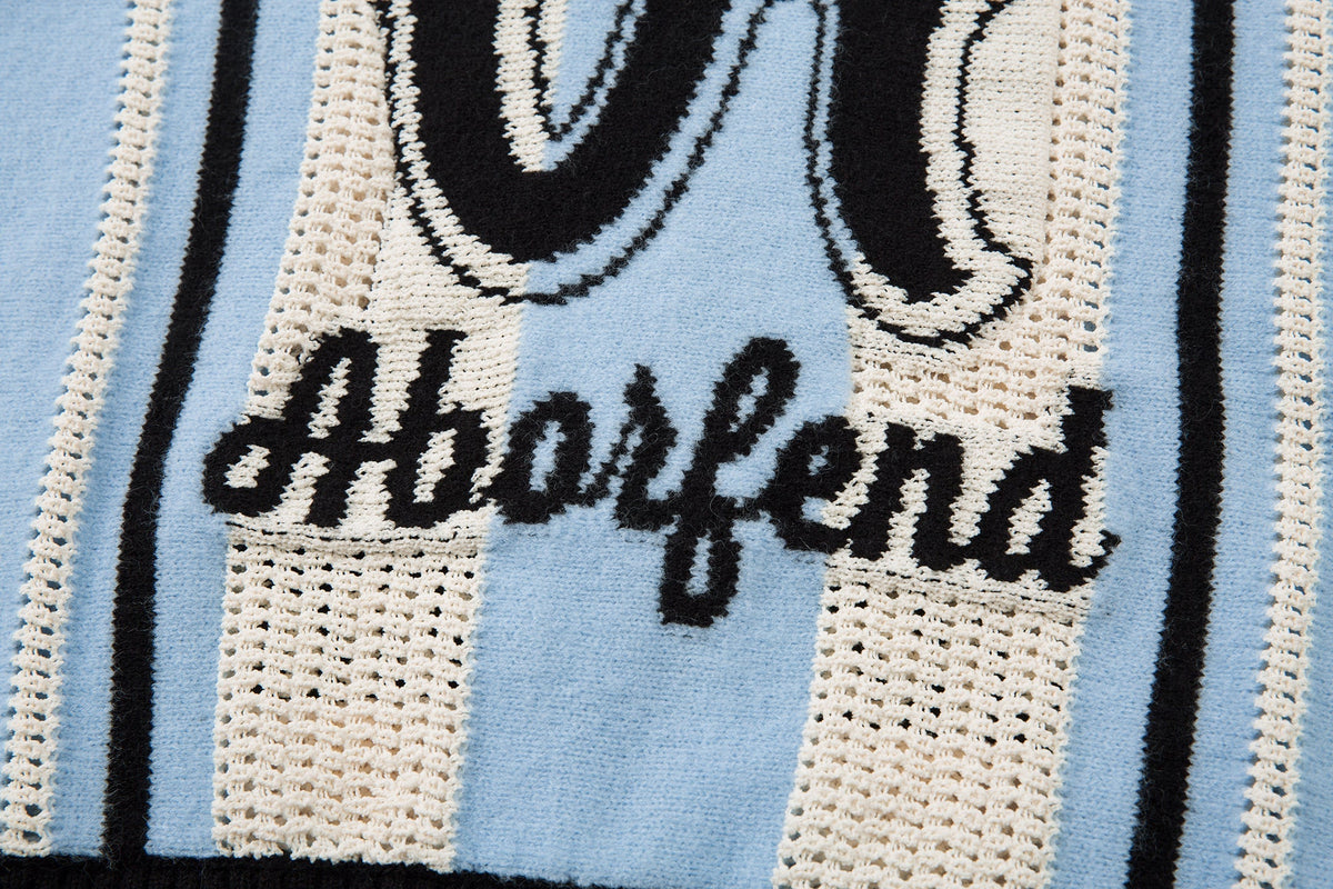 Madxmarx Varsity Stripe Knit Sweater