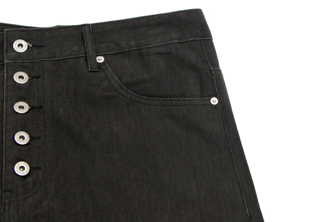 Madxmarx Multi-Button Panel Wide-Leg Jeans