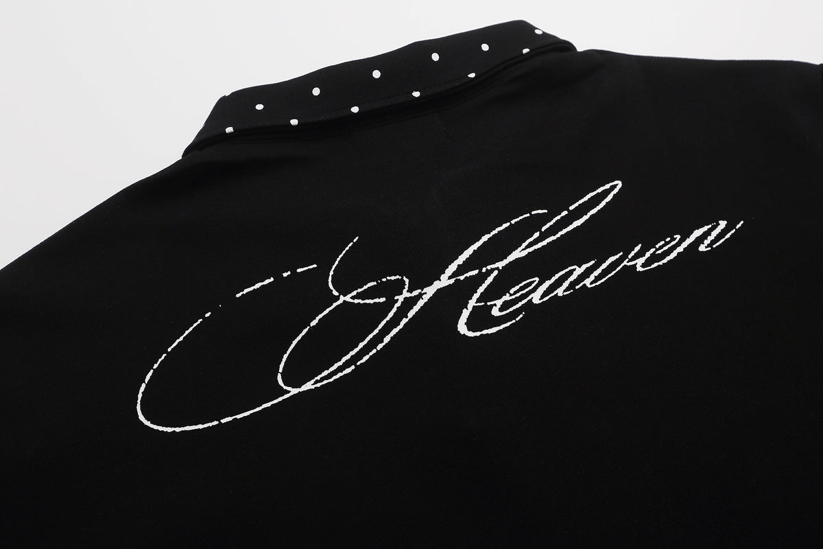 Madxmarx Studded Collar Polo Shirt