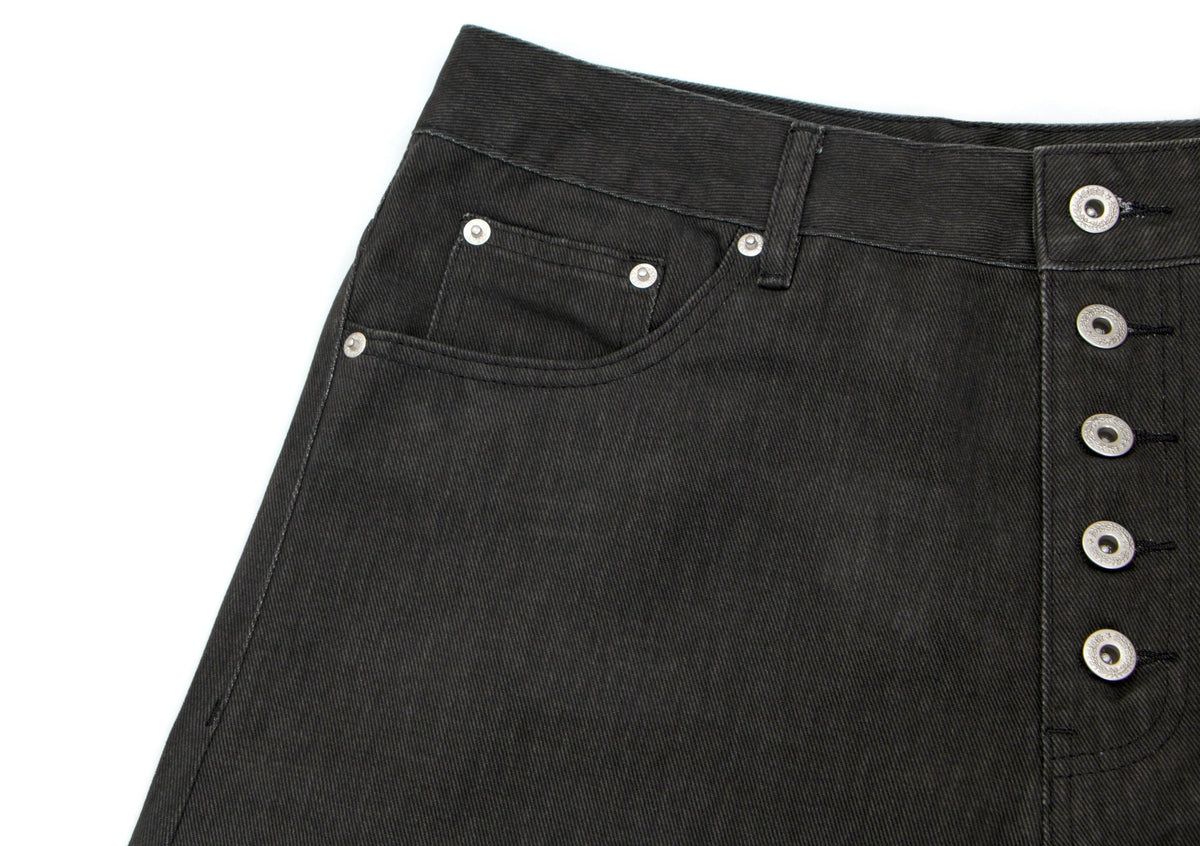 Madxmarx Multi-Button Panel Wide-Leg Jeans