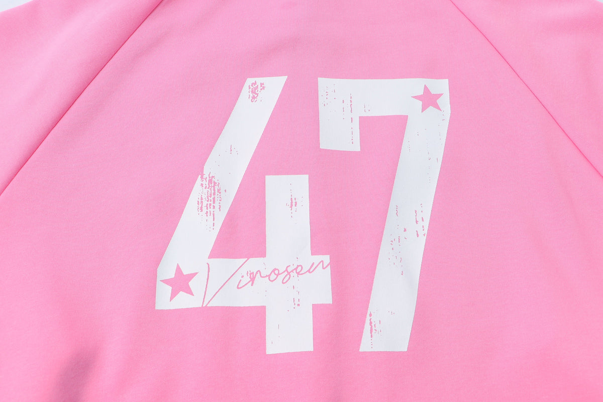 Madxmarx Pastel Unicorn Varsity Zip Hoodie