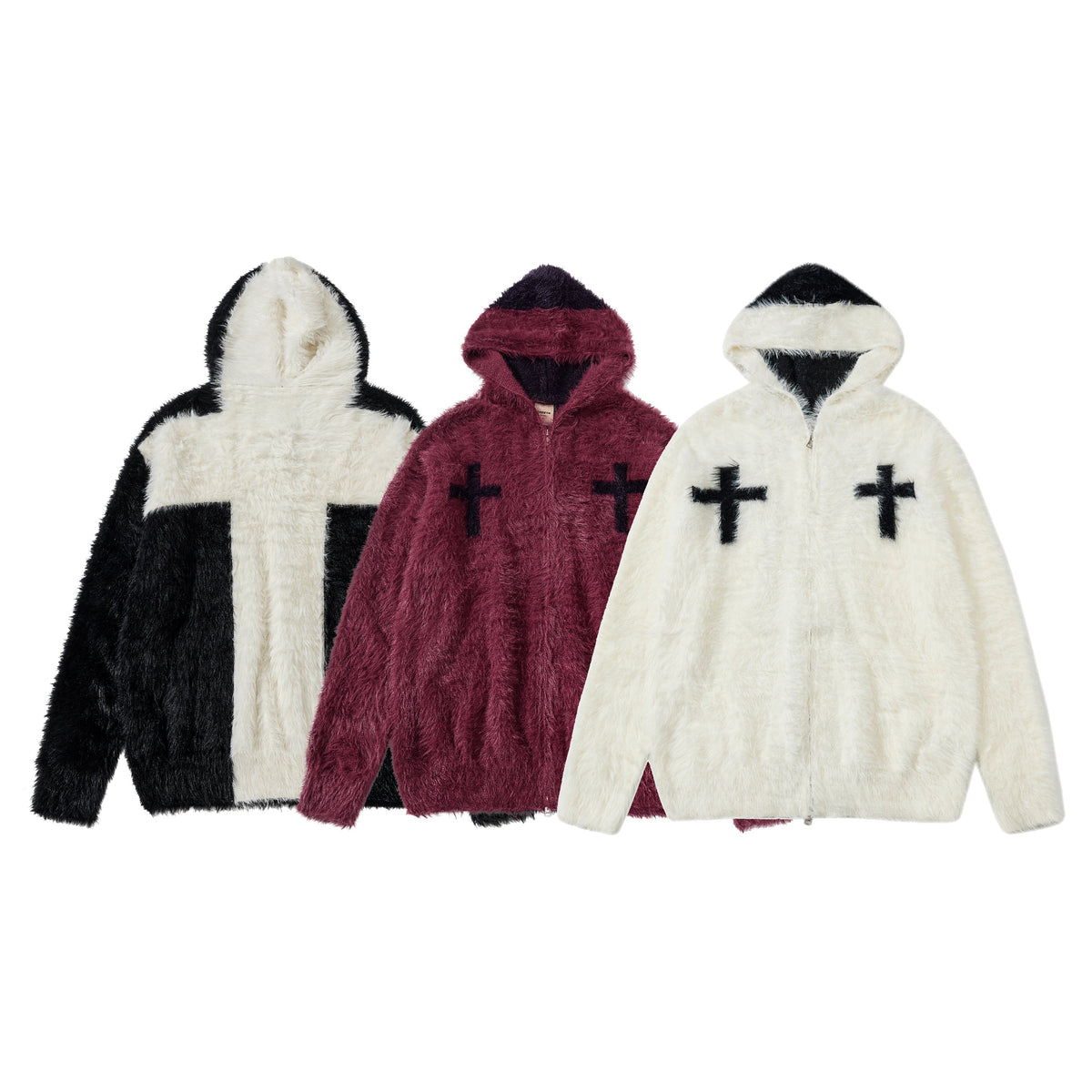 Madxmarx Cross Fleece Zip Hoodie