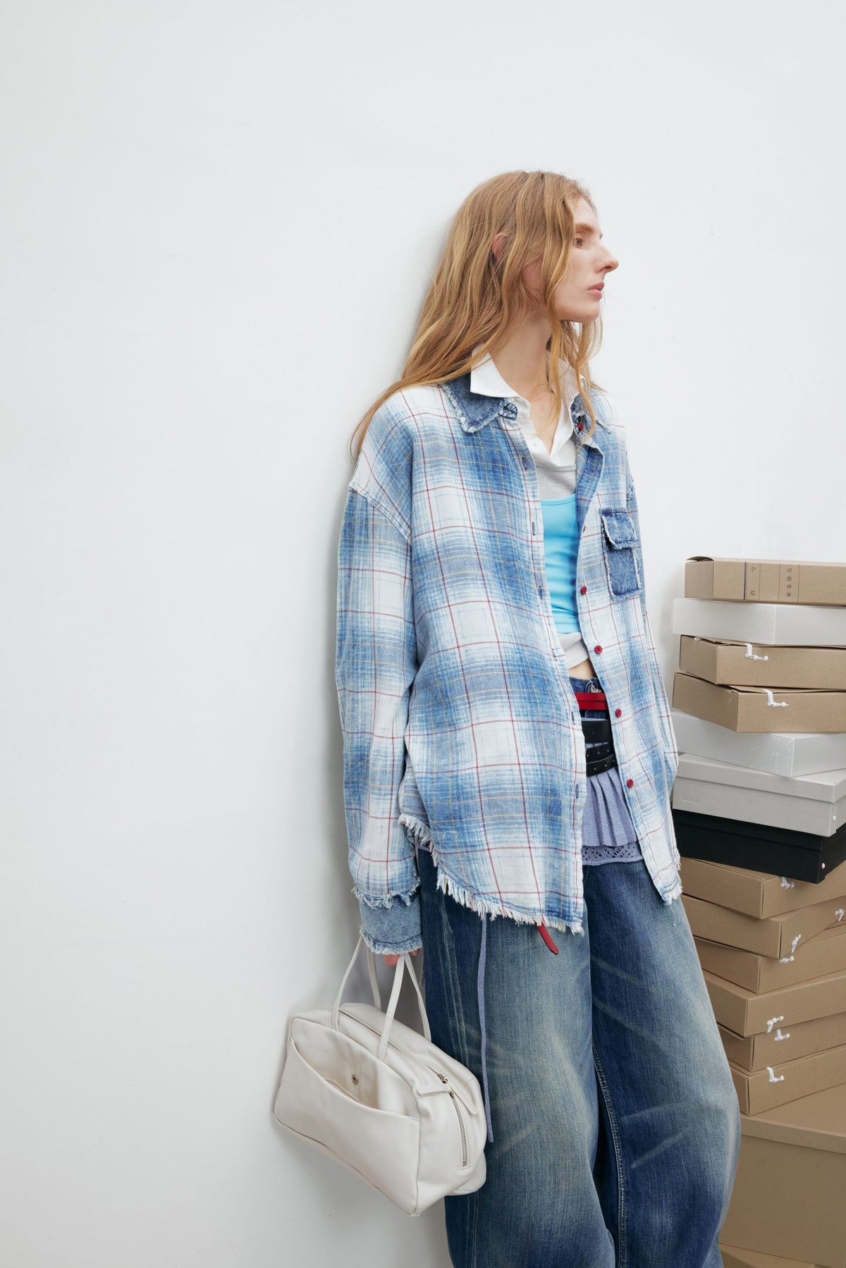 Madxmarx Vintage Plaid Flannel Shirt