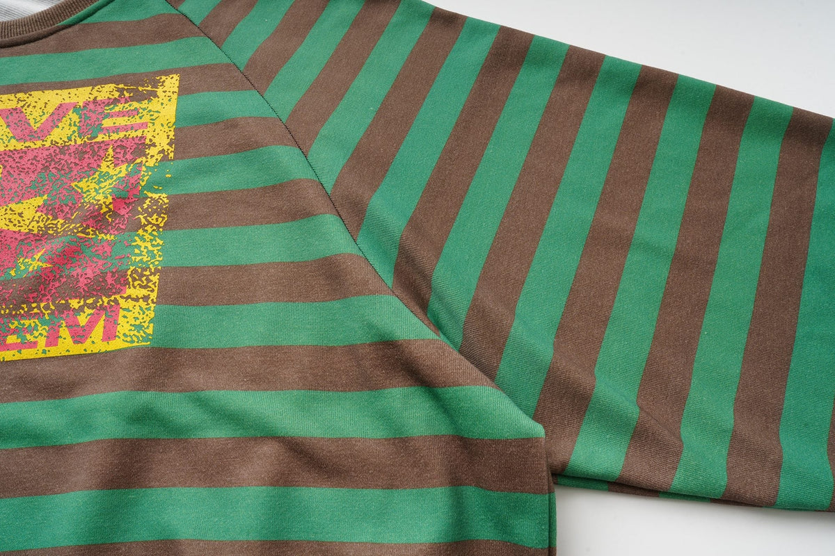 Madxmarx Alive Striped Graphic Sweatshirt