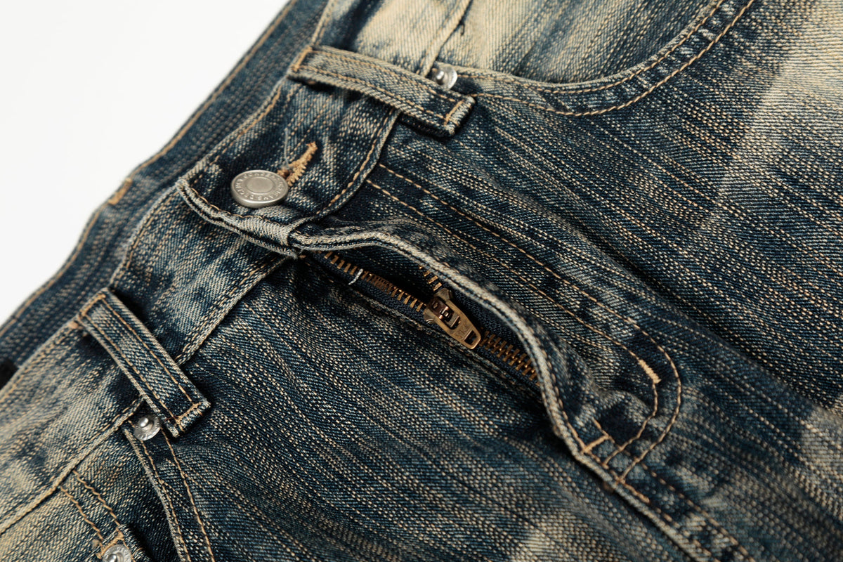 Pantalon en jean ample délavé vintage Madxmarx