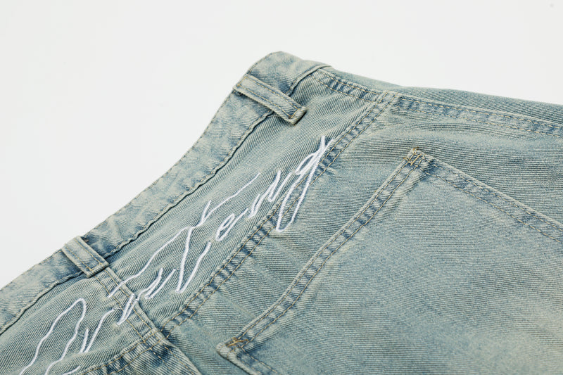 Pantalones de mezclilla Madxmarx de corte curvo