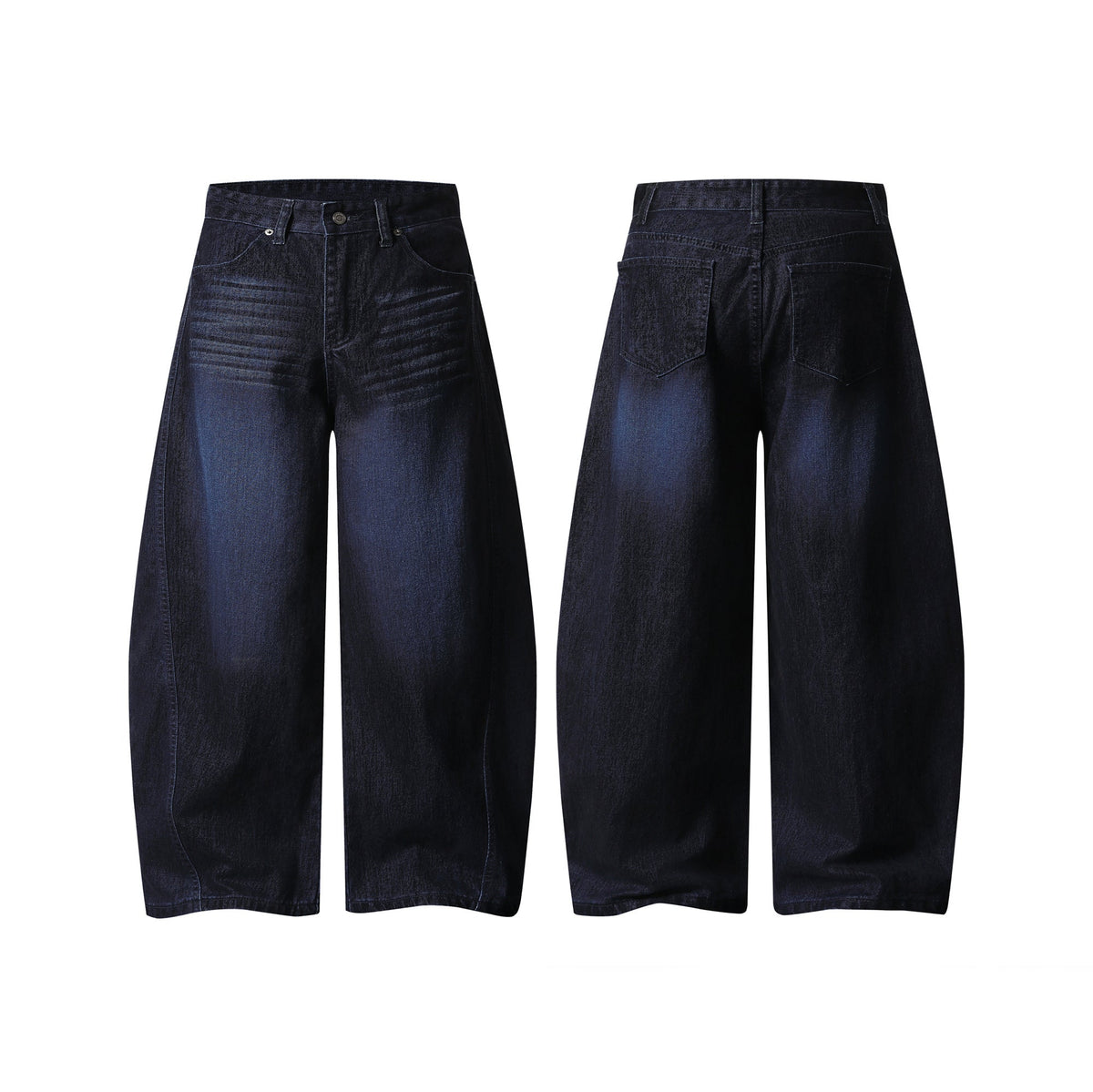 Calça Jeans Wide-Leg Madxmarx Azul Índigo Desbotado