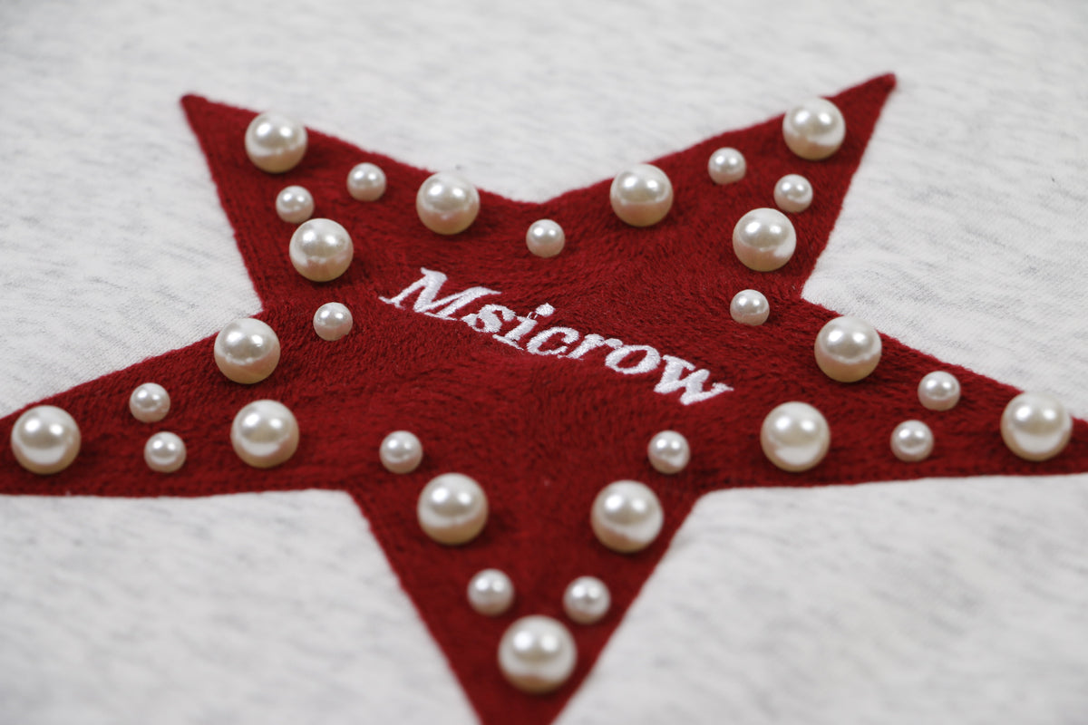 Madxmarx Star & Number Appliqué Hoodie