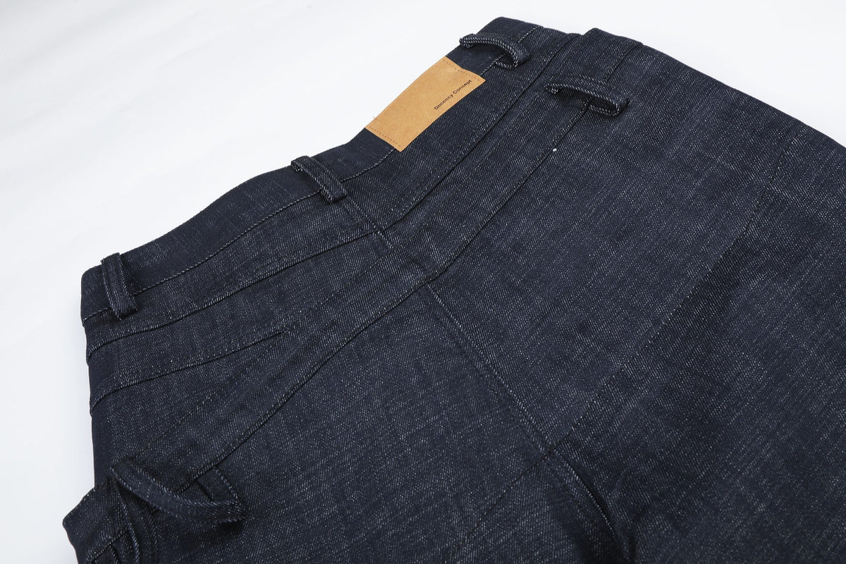 Madxmarx Layered Waist Wide-Leg Jeans