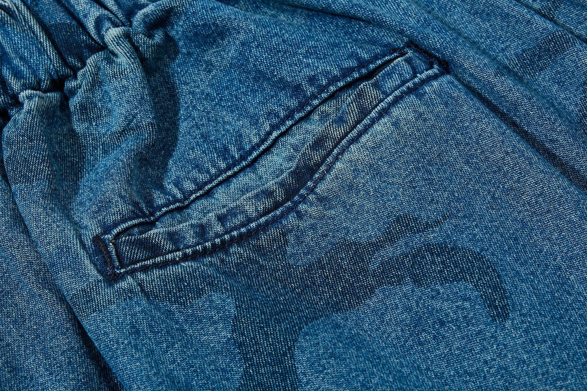 Madxmarx Washed Camo Baggy Jeans