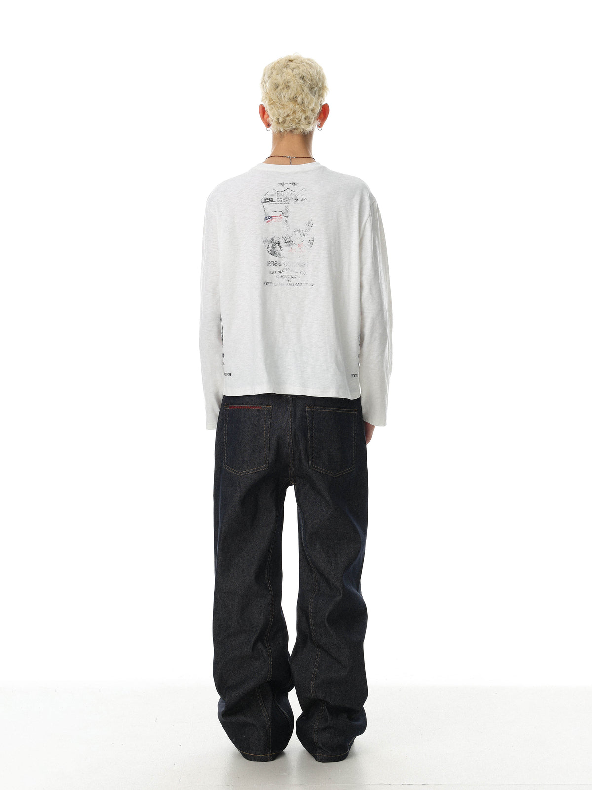 Madxmarx Vintage Crest Graphic Long Sleeve T-Shirt