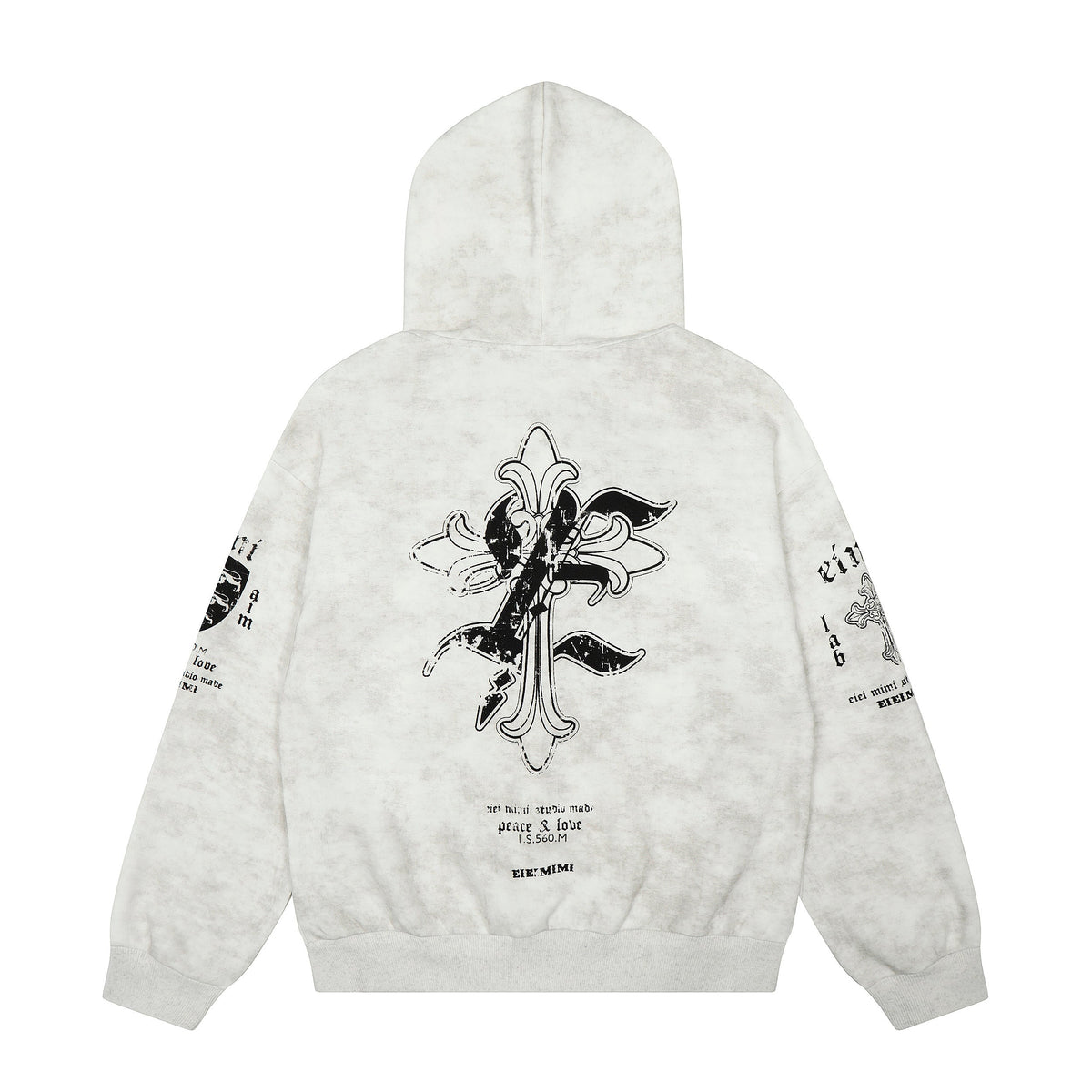 Madxmarx Vintage Graphic Zip-Up Hoodie