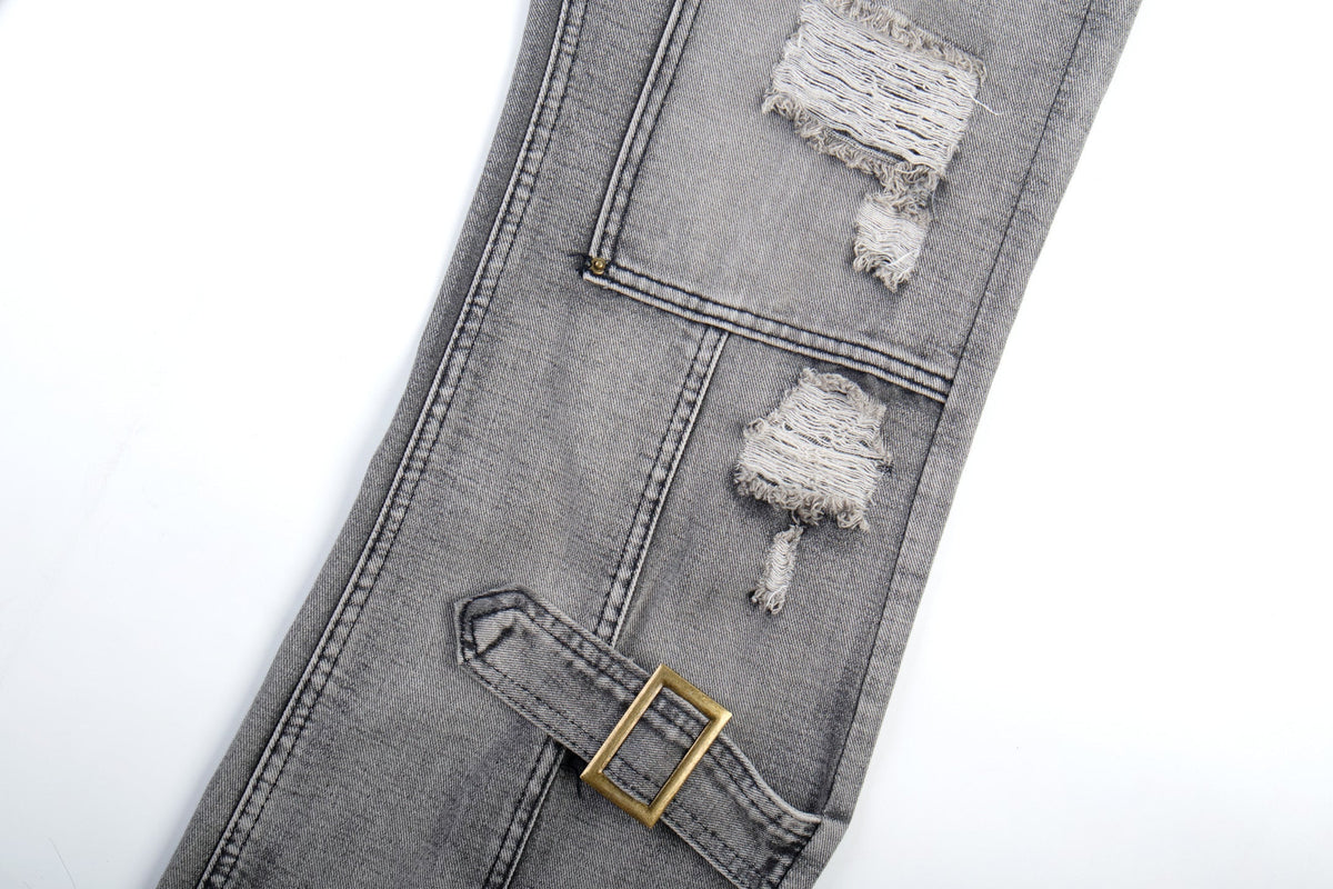 Madxmarx Distressed Flare Jeans