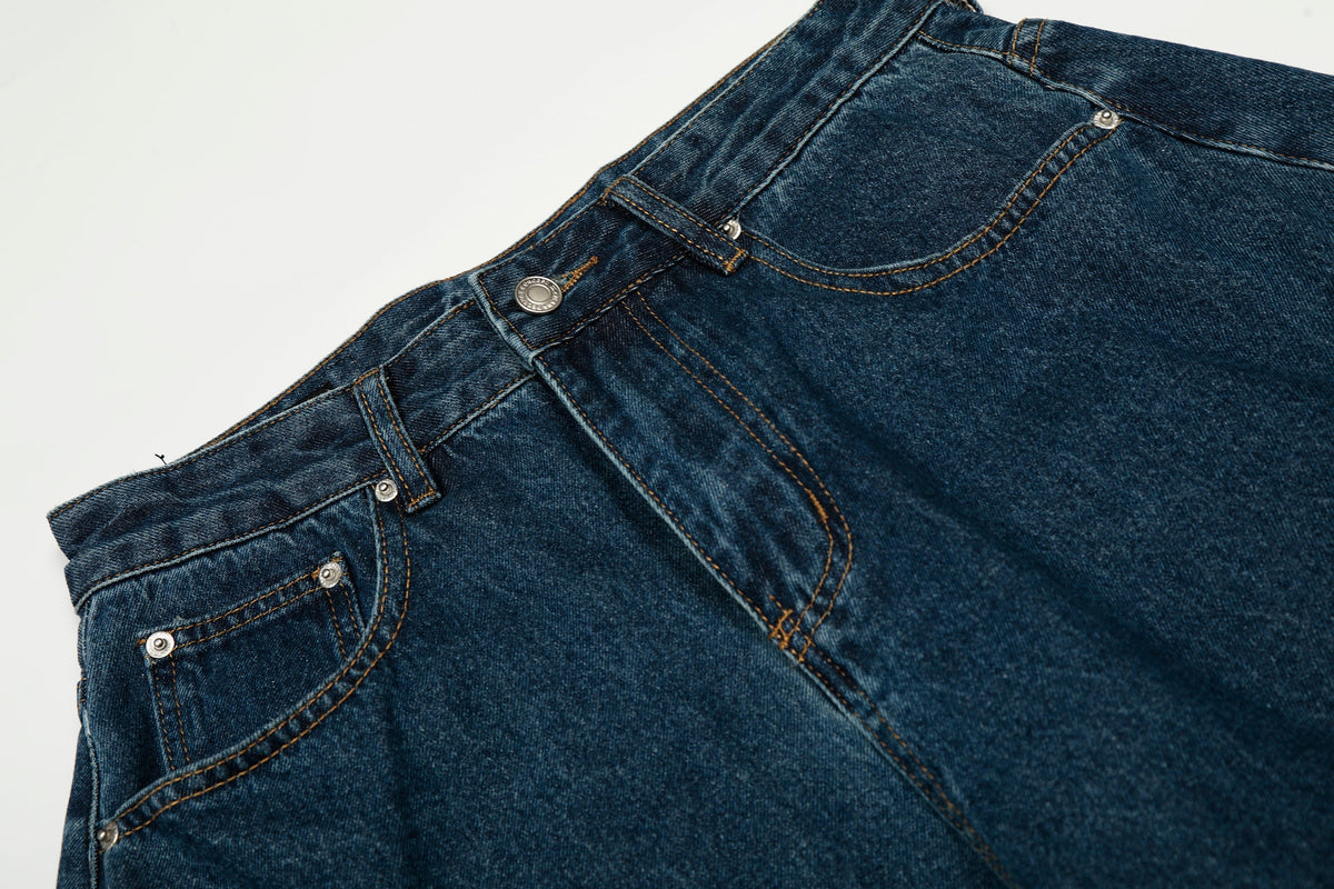 Madxmarx Deep Indigo Balloon Wide-Leg Jeans