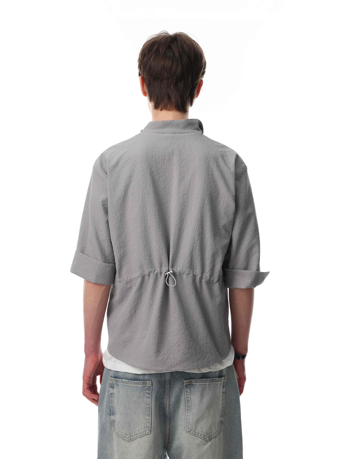 Madxmarx “Asymmetrical Stand-Collar Shirt”