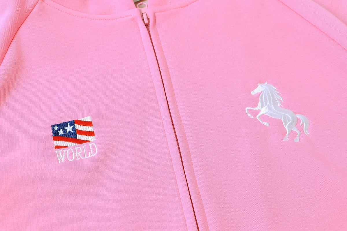 Madxmarx Pastel Unicorn Varsity Zip Hoodie