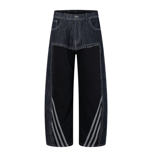 Madxmarx Hybrid Panel Wide-Leg Pants - XS / Black