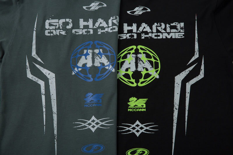 Madxmarx Layered Racing Graphic Long Sleeve Tee