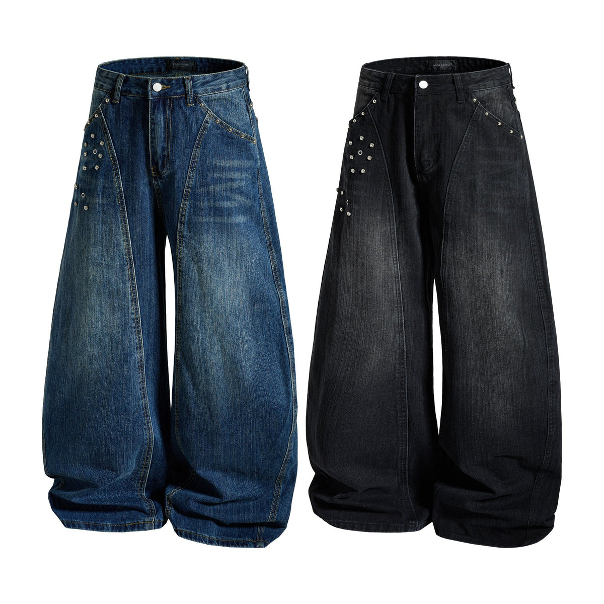 Madxmarx „Studded Panel Denim Jeans“