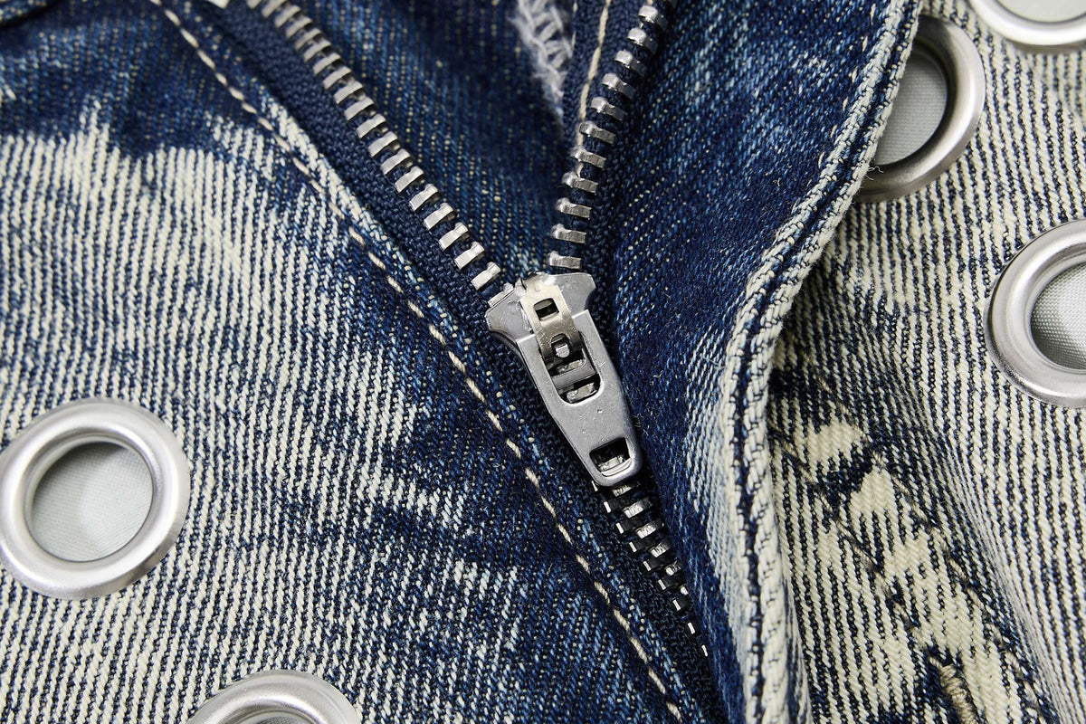 Madxmarx “Grommet Washed Balloon Jeans