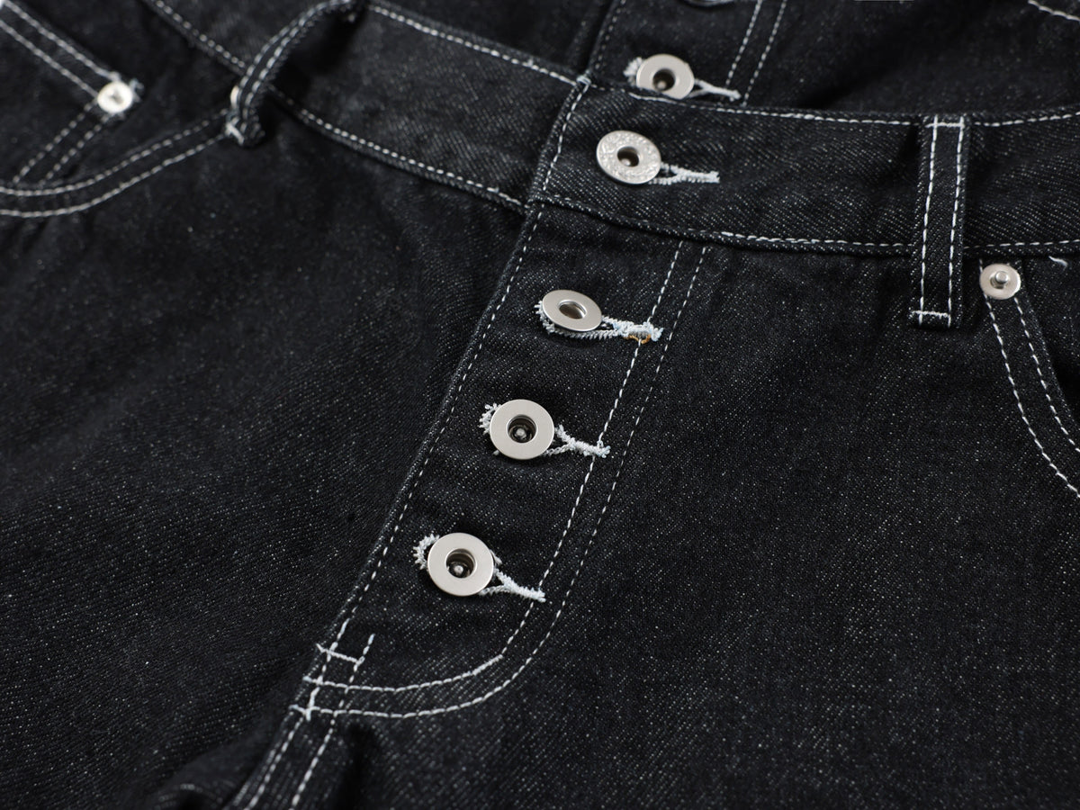 Pantalon utilitaire en jean à double taille Madxmarx