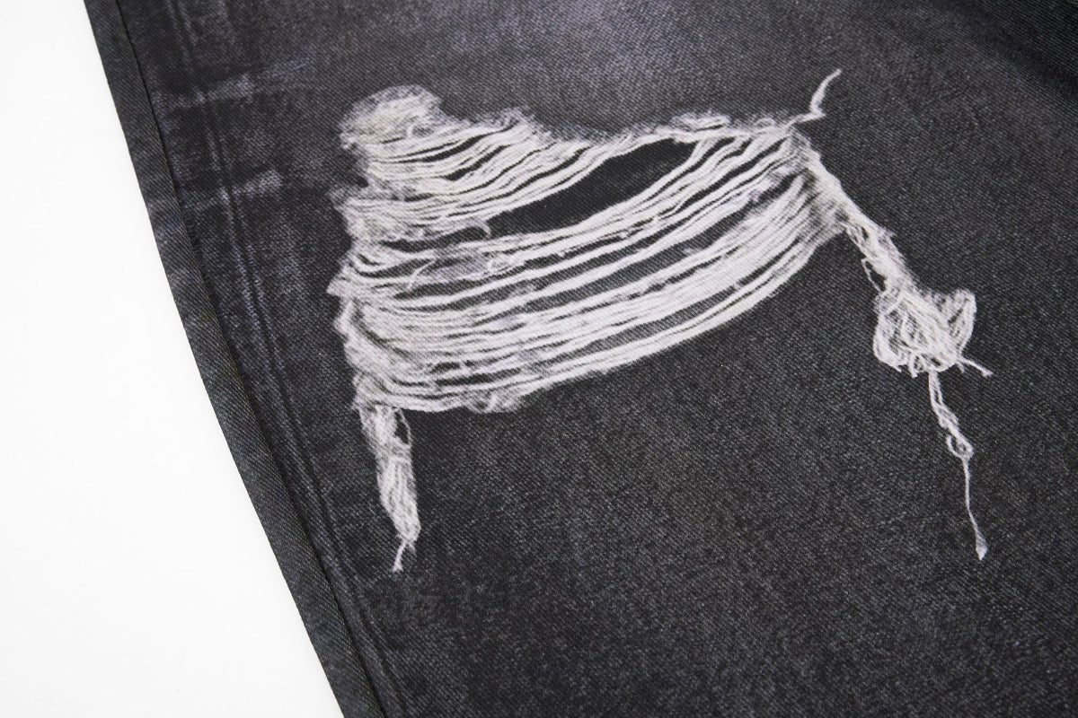 Madxmarx Layered Distressed Balloon Jeans